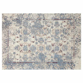 5' x 7' Chenille Nebula Pattern Vintage Area Rug with Carpet Back