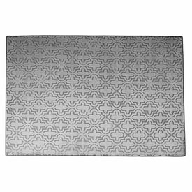 48" x 66" Memory Foam Moroccan Pattern Gray Accent Rug