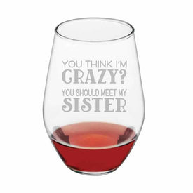 Concerto Meet My Sister 19 oz Stemless Tumblers Set of 4