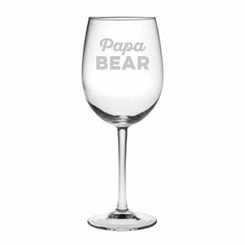Cachet Papa Bear 19 oz Wine Glasses Set of 4