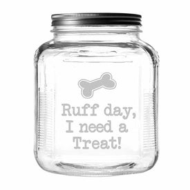 Ruff Day 128 oz Cracker/Cookie Jar and Cover