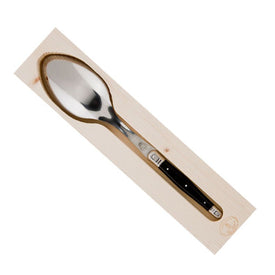 Jean Dubost Laguiole Serving Spoon with Black Handle