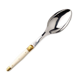 Jean Dubost Laguiole Serving Spoon with Ivory Handle