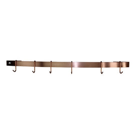 30" Curved Wall Rack Utensil Bar with Six Hooks