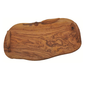 Olive Wood Cheese Board with Handles and Knife