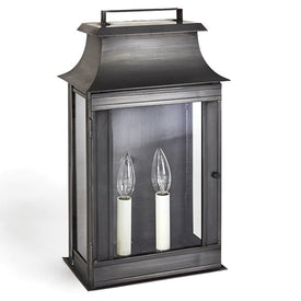 Concord Two-Light Outdoor Pagoda Wall Lantern