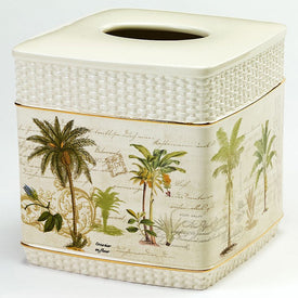 Colony Palm Tissue Box Cover