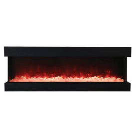 Tru-View 70" Three-Sided Glass Electric Fireplace Built-In Only