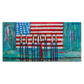 William Debilzan America The Beautiful 12" x 24" Gallery-Wrapped Canvas Wall Art