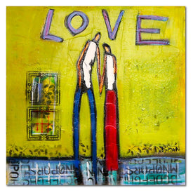William Debilzan Don't Stop Love 40" x 40" Gallery-Wrapped Canvas Wall Art