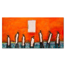William Debilzan 7 Men Out 24" x 48" x 2" Gallery-Wrapped Canvas Wall Art