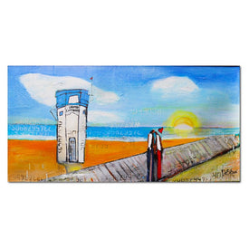 William Debilzan Lagune Beach Lifeguard 24" x 48" x 2" Gallery-Wrapped Canvas Wall Art