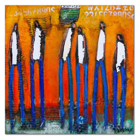 William Debilzan The Wanna B's 16" x 16" x 2" Gallery-Wrapped Canvas Wall Art
