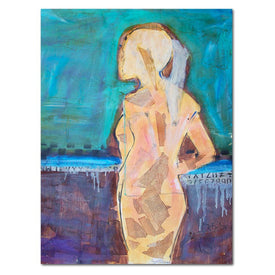 William Debilzan Blue Nude 36x42 30" x 40" x 2" Gallery-Wrapped Canvas Wall Art