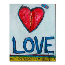 William Debilzan Love 20" x 24" x 2" Gallery-Wrapped Canvas Wall Art