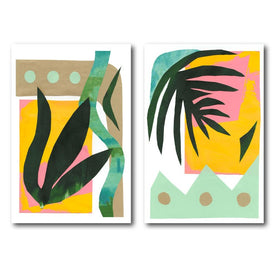 South Beach I & South Beach II 12" x 18" Canvas Two-piece Set