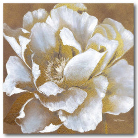 Golden Flower I 16" x 16" Gallery-Wrapped Canvas Wall Art