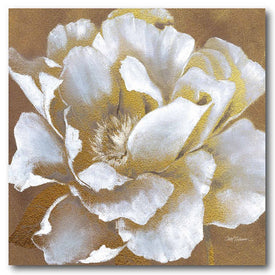 Golden Flower I 24" x 24" Gallery-Wrapped Canvas Wall Art
