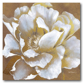 Golden Flower I 30" x 30" Gallery-Wrapped Canvas Wall Art