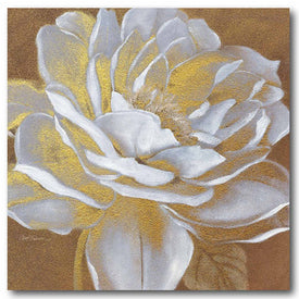 Golden Flower II 16" x 16" Gallery-Wrapped Canvas Wall Art
