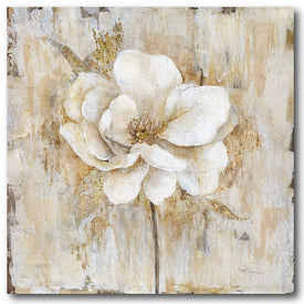 Venetian Gold Botanical I 16" x 16" Gallery-Wrapped Canvas Wall Art