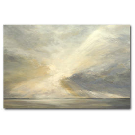 Sunrise On The Bay 12" x 18" Gallery-Wrapped Canvas Wall Art