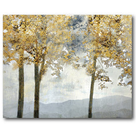 Golden Forrest 30" x 40" Gallery-Wrapped Canvas Wall Art