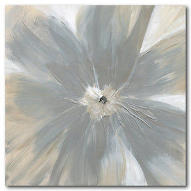 Silver Bloom 16" x 16" Gallery-Wrapped Canvas Wall Art