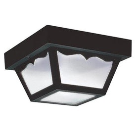Single-Light LED Outdoor Flush Mount Ceiling Fixture
