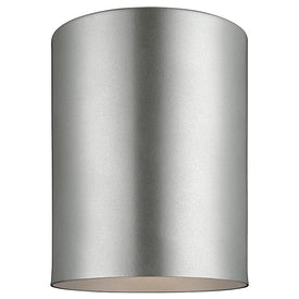 Outdoor Cylinder Single-Light Flush Mount Ceiling Fixture