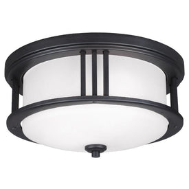 Crowell Two-Light Outdoor Flush Mount Ceiling Fixture