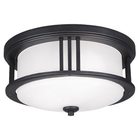 Crowell Two-Light LED Outdoor Flush Mount Ceiling Fixture