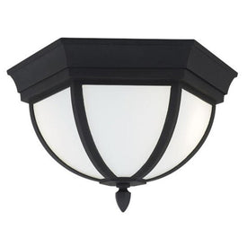 Wynfield Two-Light LED Outdoor Flush Mount Ceiling Fixture