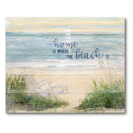 Life On The Beach 20" x 24" Gallery-Wrapped Canvas Wall Art