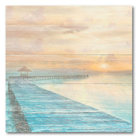 Gather at the Beach 16" x 16" Gallery-Wrapped Canvas Wall Art