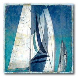 Sailing I 16" x 16" Gallery-Wrapped Canvas Wall Art