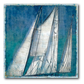 Sailing II 16" x 16" Gallery-Wrapped Canvas Wall Art