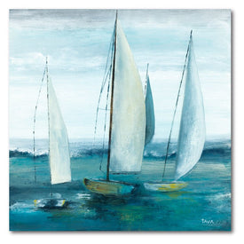 Out To Sea 16" x 16" Gallery-Wrapped Canvas Wall Art