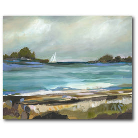 Seaside View I 16" x 20" Gallery-Wrapped Canvas Wall Art
