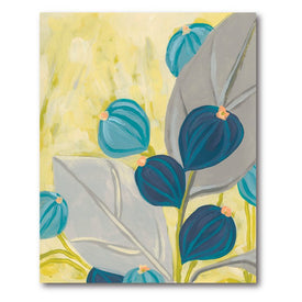 Contemporary Leaves I 16" x 20" Gallery-Wrapped Canvas Wall Art