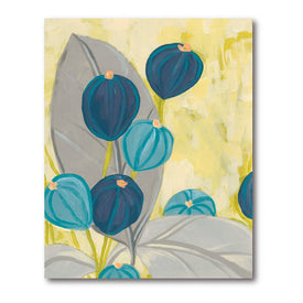 Contemporary Leaves II 16" x 20" Gallery-Wrapped Canvas Wall Art