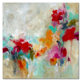 Spectrum Floral 30" x 30" Gallery-Wrapped Canvas Wall Art