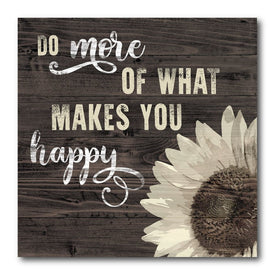 What Makes You Happy 24" x 24" Gallery-Wrapped Canvas Wall Art