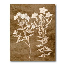 Botanical in Taupe I 20" x 24" Gallery-Wrapped Canvas Wall Art
