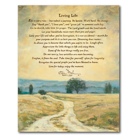 Living Life 16" x 20" Gallery-Wrapped Canvas Wall Art