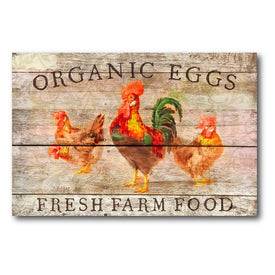 Organic Eggs 18" x 26" Gallery-Wrapped Canvas Wall Art