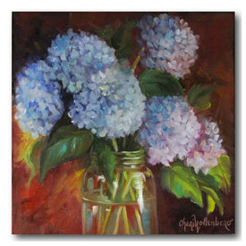 Lavender Hydrangea 16" x 16" Gallery-Wrapped Canvas Wall Art