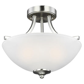 Geary Two-Light Small Convertible Semi-Flush Mount Ceiling Fixture/Pendant