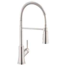 Joleena Semi-Pro Single Handle Pull Down Kitchen Faucet, 1.75 GPM
