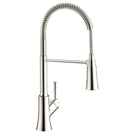 Joleena Semi-Pro Single Handle Pull Down Kitchen Faucet, 1.75 GPM